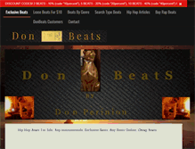 Tablet Screenshot of donbeats.com